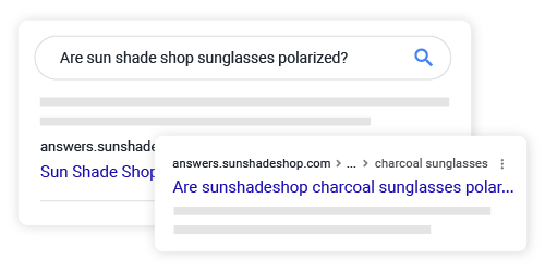 Google SERP results